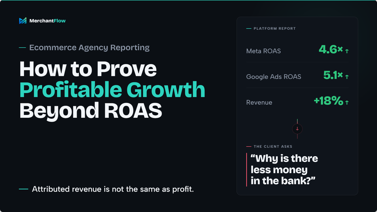 Ecommerce Agency Reporting: How to Prove Profitable Growth Beyond ROAS