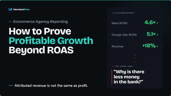 Ecommerce Agency Reporting: How to Prove Profitable Growth Beyond ROAS